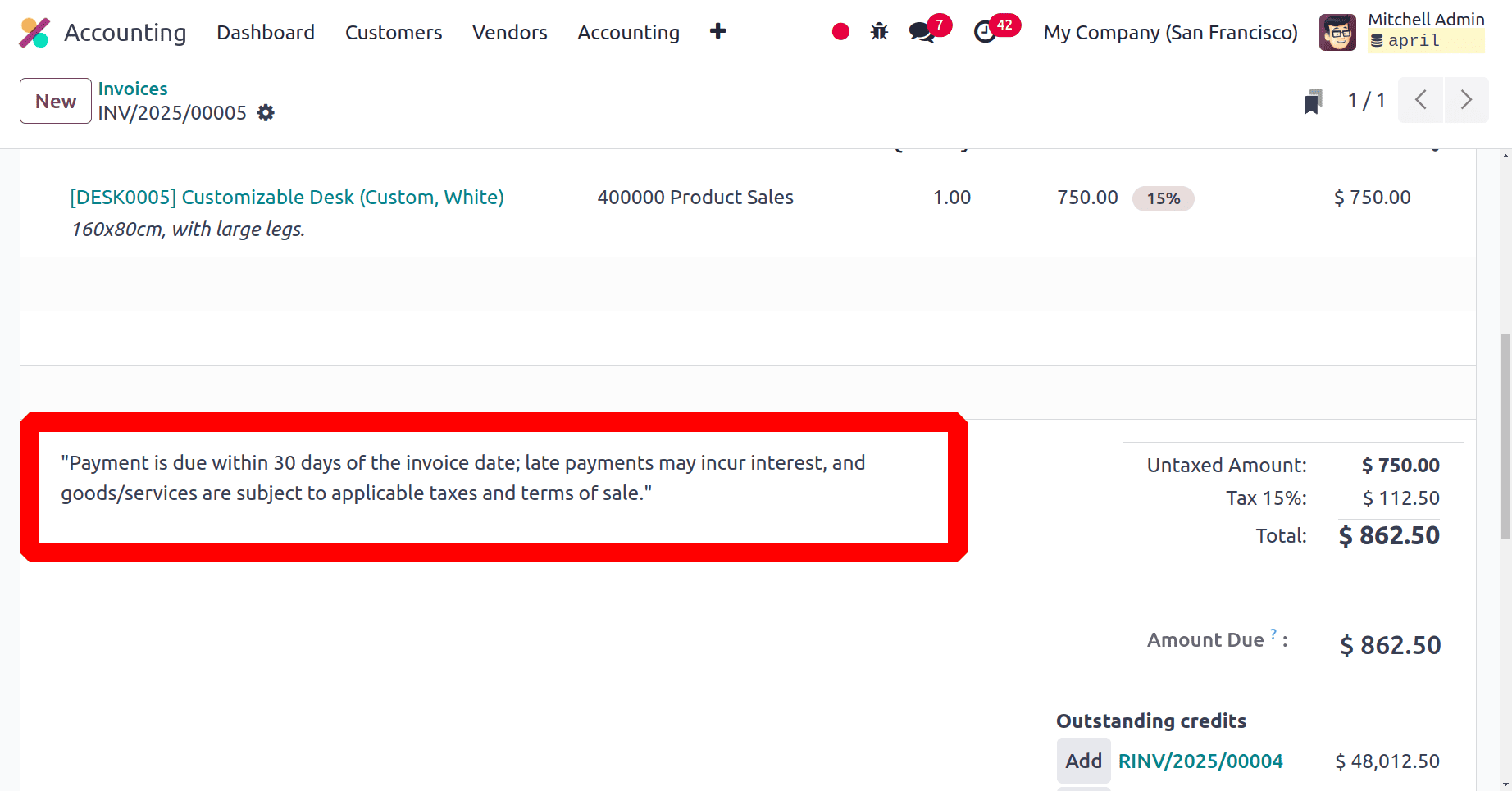How to Manage Customer Invoices in a Business with Odoo 18 Accounting-cybrosys
